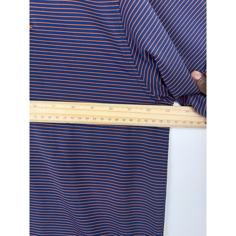 turtleson mens‎ polo short sleeve XL Navy With Orange stripes - Picture 7 of 8
